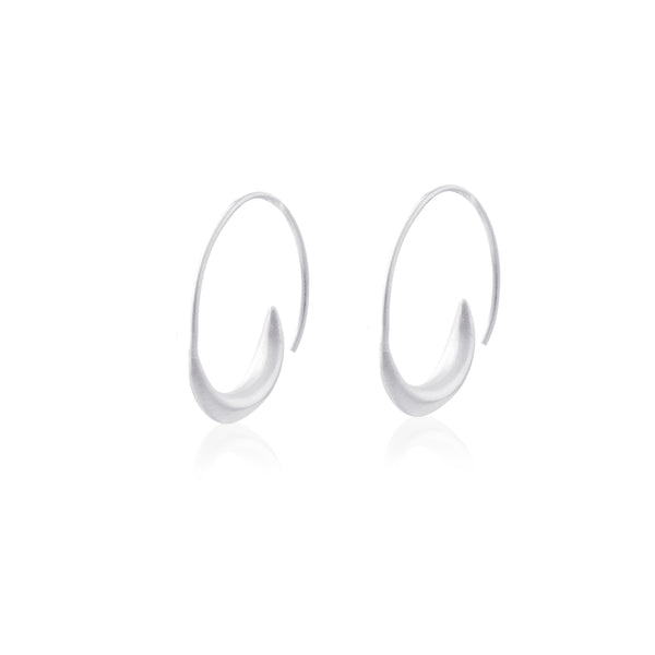 Vama | Iqra Earrings | Metal-Sterling Silver | Finish-Matt