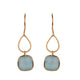 Silvetto Aqua Chalcedony Earrings