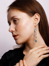 Zoe Aqua Chalcedony Earrings