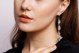 Zoe Aqua Chalcedony Earrings