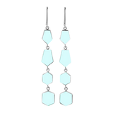 Zoe Aqua Chalcedony Earrings