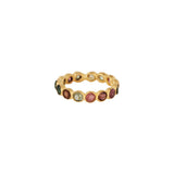 Mala Tourmaline Gemstones Ring