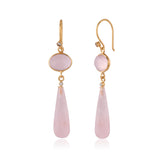 Allara Rose Quartz Earrings