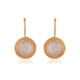 Fern Rose Quartz Earrings