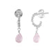 Gloria Rose Quartz Earrings