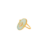 Rida Ring in Aqua Chalcedony