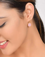 Calista Rose Quartz Earrings