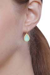 Valencia Aqua Chalcedony Earrings