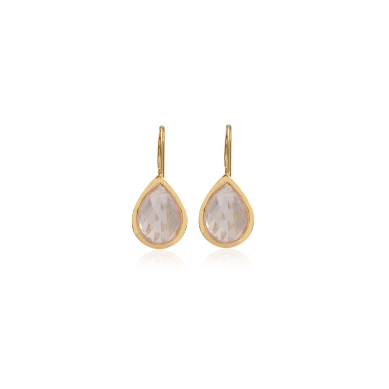 Vama Couture Valencia Earrings | Metal-Gold | Stone-Labradorite | Finish-Shiny