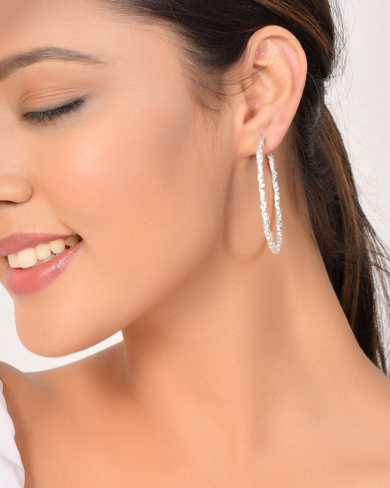 Vama | Aurelia Earrings Large | Metal-Sterling Silver | Finish-Shiny