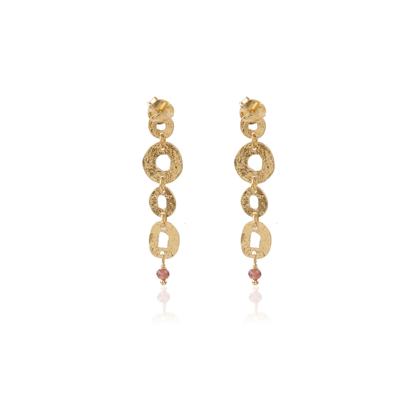 Vama Couture Athena Earrings | Metal-Gold | Stone-White Pearl | Finish-Shiny
