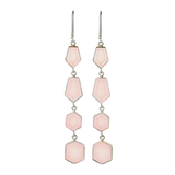 Vama Couture | Zoe Earrings in Sterling Silver with Matt Finish | Elegant Jewellery in Australia
