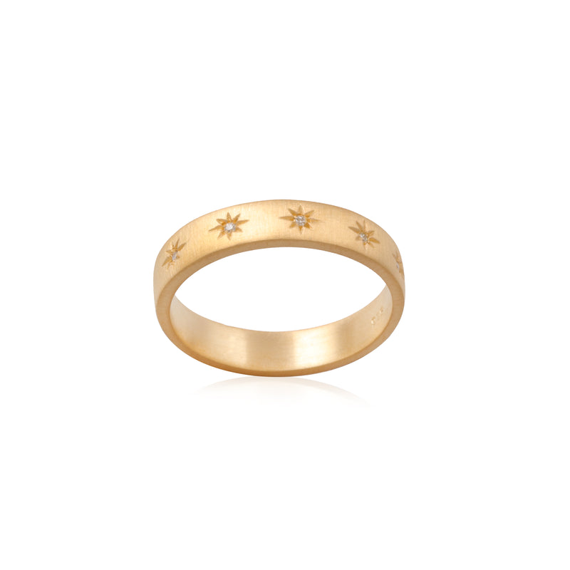 Vama Couture Iah Ring | Metal-Gold | Stone-Aqua chalcedony | Finish-Shiny