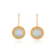 Vama | Fern Earrings | Metal-Sterling Silver | Stone-Aqua Chalcedony | Finish-Matt