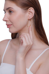 Vama Couture | Platys Earrings in Sterling Silver with Matte Finish | Elegant Jewelry in Australia