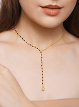 Vama Couture Iris Necklace | Metal-Gold | Stone: Pearl | Finish-Shiny