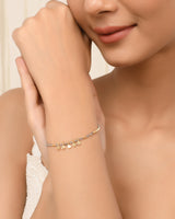 Vama | Manika Bracelet | Metal-Sterling Silver | Stone: White Pearl | Finish-Shiny