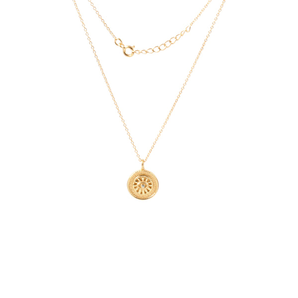 Vama Couture Chandra Necklace  | Metal-Gold | Finish-Shiny