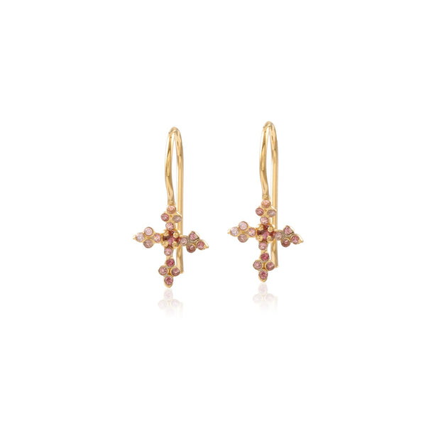 Vama Couture Thalassa Earrings | Metal-Gold | Stone-Tourmaline | Finish-Shiny