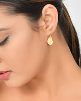 Vama | Zohra Earrings | Metal-Sterling Silver | Stone-Rose Quartz | Finish-Matt