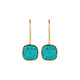 Vama | Calista Earrings | Metal-Sterling Silver | Stone-Turquoise | Finish-Shiny