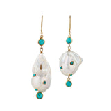 Vama Couture Andromeda Earrings | Metal-Gold | Stone-Baroque Pearl | Finish-Shiny