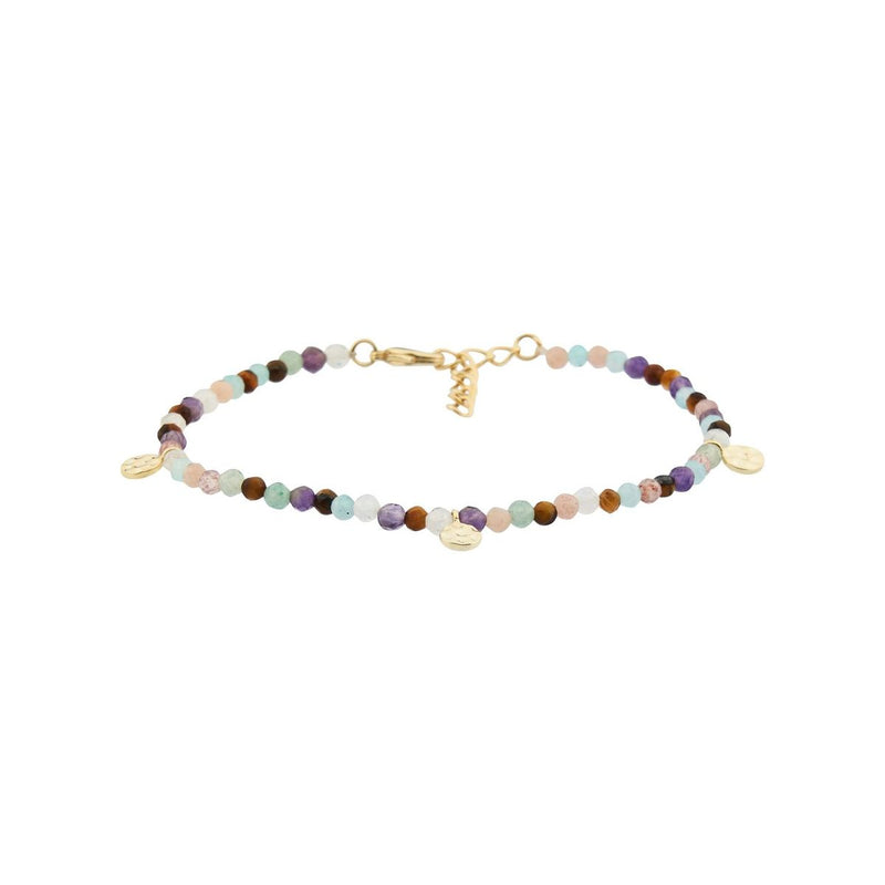 Vama Couture Isthmia Bracelet | Metal-Gold | Stone-Multicoloured Pearl | Finish-Shiny